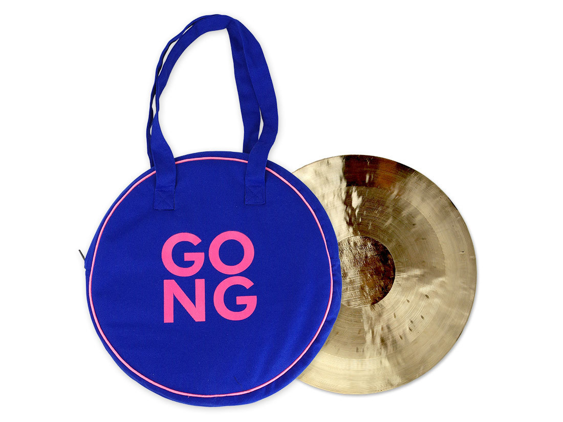 Feng-Gong-Set ⌀ 30 cm mit blauer Gong-Tasche