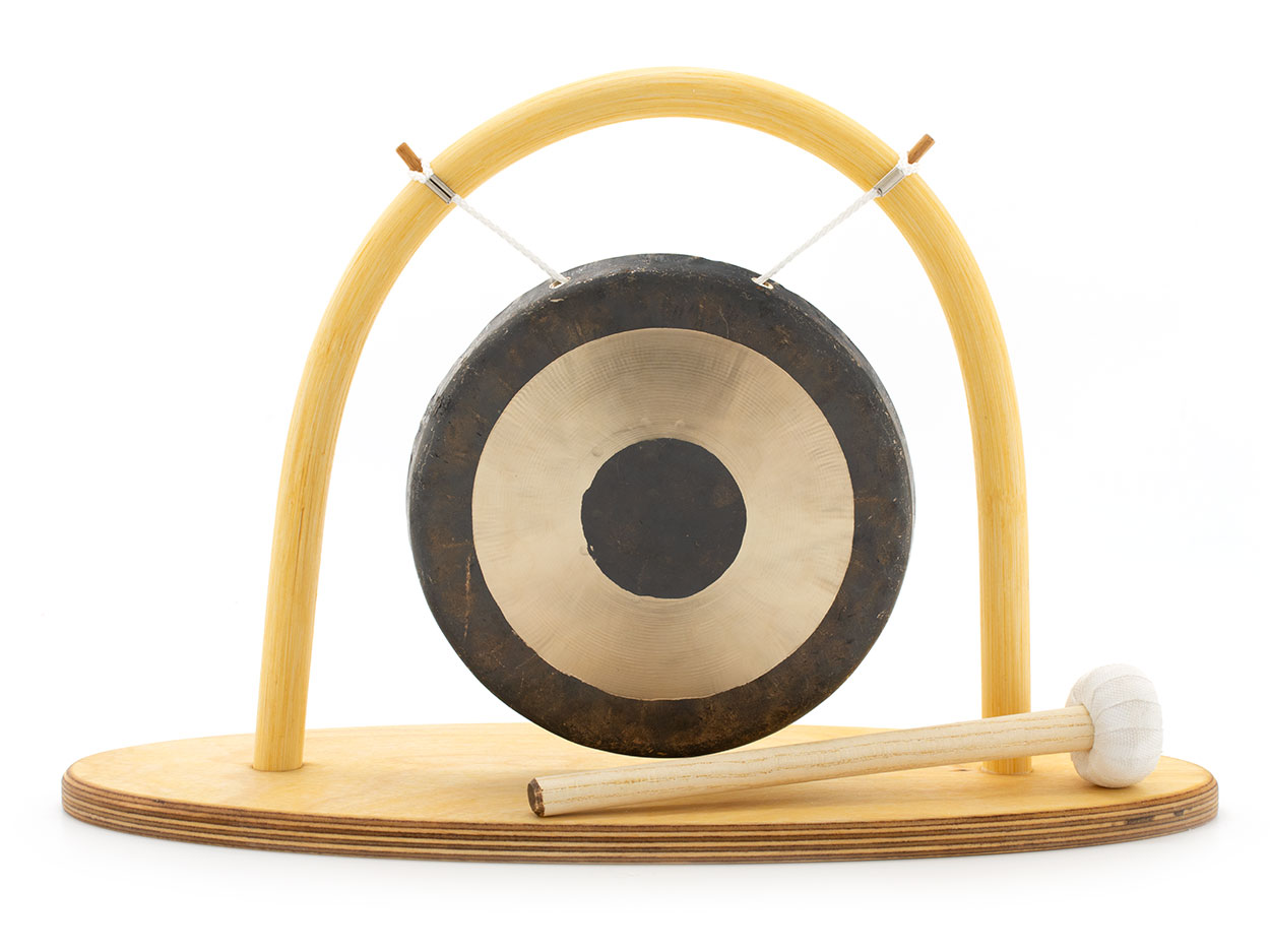 TamTam-Gong-Set ⌀ 15 cm mit Gongständer und Klöppel